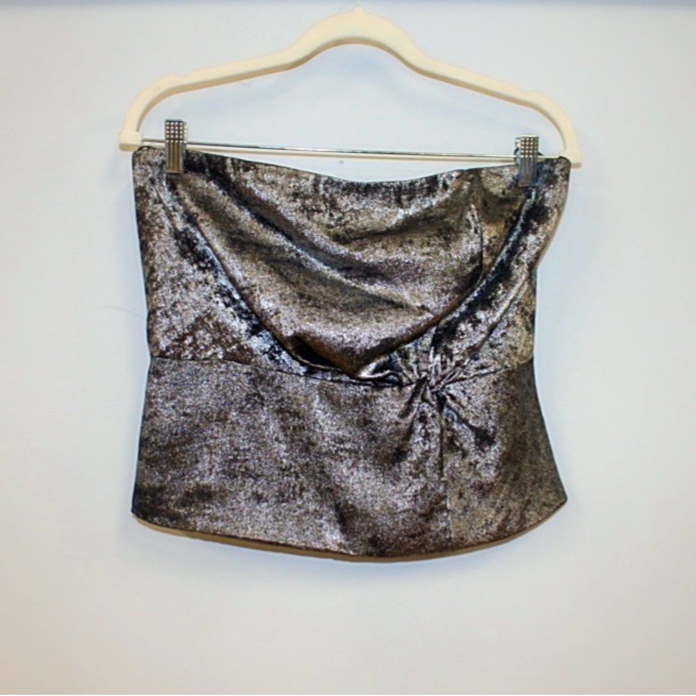 Lavender Brown Metallic Top